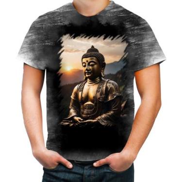Imagem de Camiseta Desgaste Estátua de Buda Iluminado Religião 13 - Kasubeck Sto