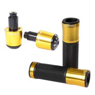 Imagem de Kit Esportivo Manopla Luva Punho Peso Moto Universal Auminio - Stark R