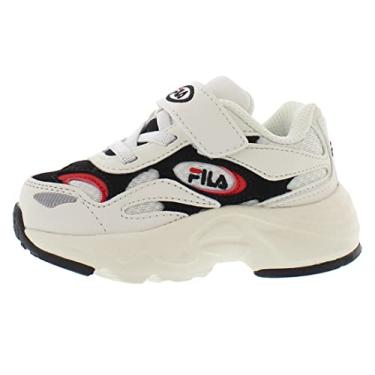 Imagem de Fila Hysteria 1999 Td Baby Boys Shoes Size 5.5, Color: Cream/Black/Red