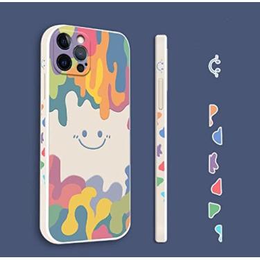 Imagem de Capa de telefone de pintura colorida derretida para iPhone 11 12 13 Pro Max X XS XR 7 8 Plus SE 2020 Capa Traseira Macia Transparente à Prova de Choque, C, para iPhone12 Pro Max