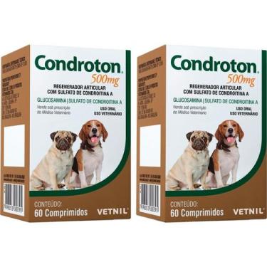 Imagem de Condroton 500Mg 60 Comprimidos - Vetnil - 2 Unidades