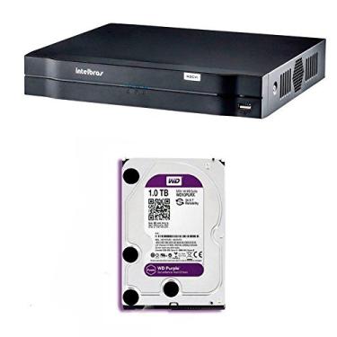Imagem de Dvr Stand Alone Multi Hd Intelbras Mhdx-1004 4 Canais com Hd 1tb Wd Purple de Cftv Instalado de Fábrica