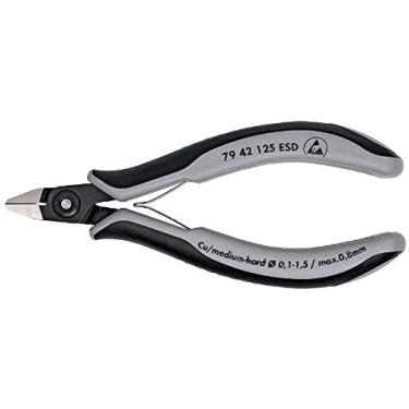 Imagem de KNIPEX Ferramentas – cortadores diagonais de precisão eletrônica, ESD (7942125ESD)