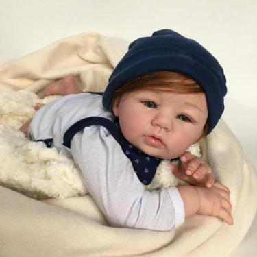 Imagem de Bebê Reborn Realista Lucas, Recém Nascido, Realista - Mundo Azul E Ros