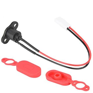 Imagem de Qiilu Porta de carregamento de scooter elétrica Aovo Pro, porta de carregamento de gel de sílica com capa à prova d'água para scooter elétrico M365 Sory