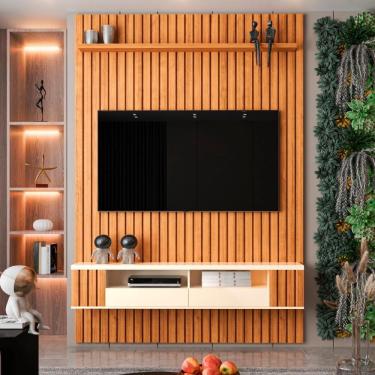 Imagem de Painel Ripado para TV Até 60 Polegadas Intense com Nicho 135cm