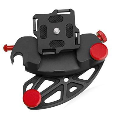 Imagem de Clipe de cinto, braçadeira ergonômica de liberação rápida para cinto para fotografar (vermelho)