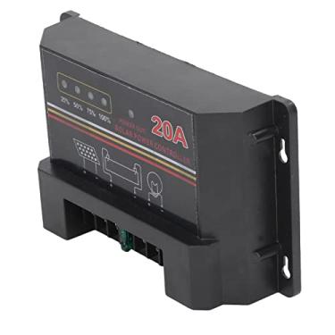 Imagem de Controlador de Descarga de Carga Solar Microprocessador CPU de Alta Velocidade Proteções Múltiplas Controlador Solar 12V Com Função de Transmissão de Dados (20A)