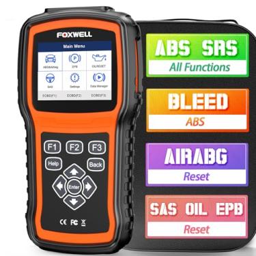 Imagem de FOXWELL Scanner NT630 Plus OBD2 com ABS Auto Bleed ABS SRS/Airbag OBD2 Ferramenta de Diagnóstico de Carro Função ABS/SRS Completa, Leitor de Código ABS com SAS/Óleo/EPB/Airbag Light