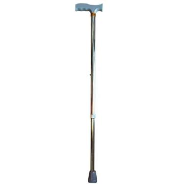 Imagem de Bengala De Apoio Bastão Tipo T Ajustável Cor Prata Até 90Kg Supermedy
