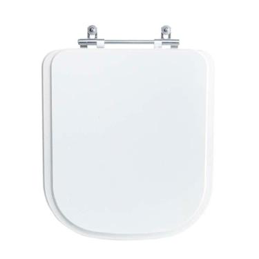 Imagem de Assento Sanitário Tampa de Vaso Branco Resina Poliester Debba para bacia Roca