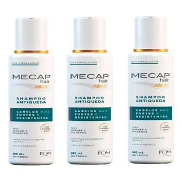 Imagem de Kit Imecap Hair Max Shampoo Antiqueda Com 3un De 200ml Cada DIVCOM PHARMA