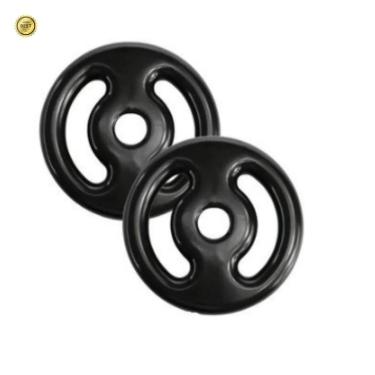 Imagem de Kit 2x Anilha Emborrachada 2Kg Para Treino Funcional Diário-Unissex