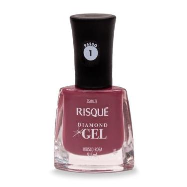 Imagem de Risqué Esmalte Diamond Gel Hibisco Rosa Cremoso 9 5 Ml