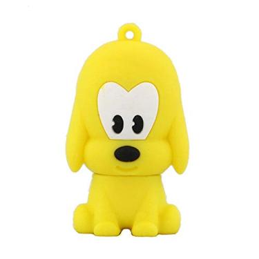 Imagem de 4GB Dog Model Flash Drive USB 3.0 Drive Memory Stick Pen Drive Armazenamento de Dados Zip Drive Jump Drive Flash Stick USB Stick USB Flash Drive - Amarelo