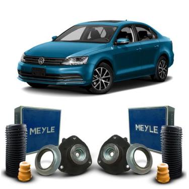 Imagem de Par Kit Coxim Rolamento Meyle Batente Coifa Suspensão Dianteira Volksw