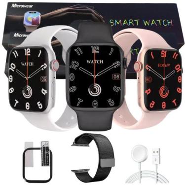 Imagem de Smart Watch W29s Watch 9 Pro Ilha Dinamica Assitente de Voz Faz e Rece