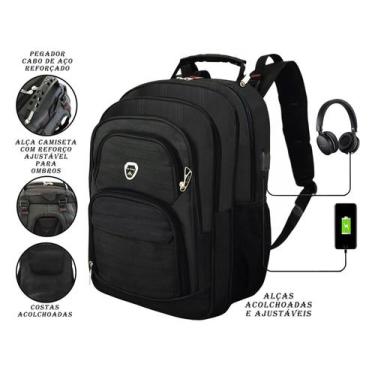 Imagem de Mochila Masculina Faculdade Trabalho Notebook Impermeável Resistente G