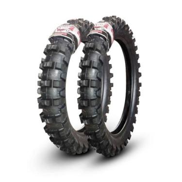 Imagem de Par Pneus Borilli 110/90-19 Mx77+80/100-21 Mx77 Medium Soft