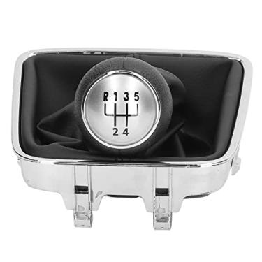 Imagem de Conjunto de Bota de Botão de Mudança de Marcha de Couro PVC de 5 Velocidades Kit de Polainas de Câmbio L Durável Com Tampa Preta Bota de Manopla de Mudança de Marcha Com Capa à