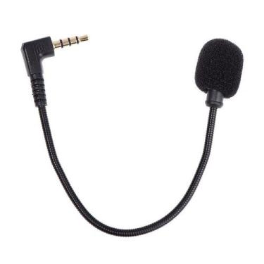 Imagem de Microfone P3 com Haste Flexível Preto 18cm para Celular Computador Câm