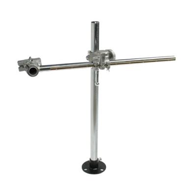 Imagem de Suporte de tocha de soldagem Suporte de pistola Mig Tig com suportes de braçadeira em V para máquina de corte de tocha a gás, mesa giratória posicionadora, barra horizontal 500 mm (19,68 polegadas),