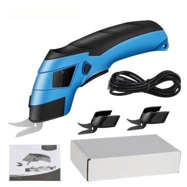 Imagem de Tesoura Elétrica Para Tecidos Papelão Couro Automática - Home Goods