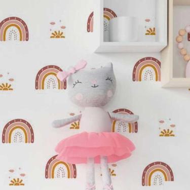 Imagem de Papel de Parede Adesivo Jovem Arco Íris N018088 - Adesivo BR