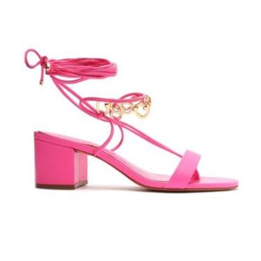 Imagem de SANDÁLIA HANNYA SALTO BLOCO CORRENTE COURO SCHUTZ-Feminino