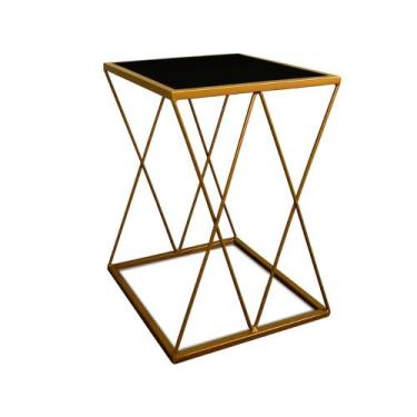 Imagem de Mesinha Lateral Alta Moderna p/ Decoração Sala Quarto Colima - Loja da