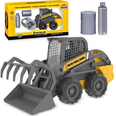 Imagem de Brinquedo Carregadeira New Holland L330 Pneus Emborrachados Articulada