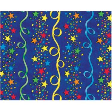 Imagem de Papel de Presente Bobina Couchê 60CM X 100M - Estampa Festa - VMP