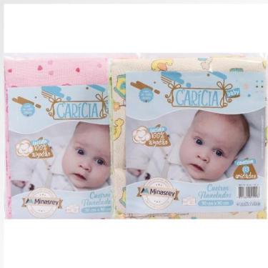 Imagem de Cueiro Estampado Carícia 50 cm X 80 cm - Minasrey - PARAPIPI