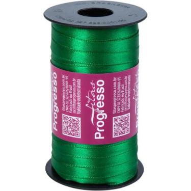 Imagem de Fita de Cetim 07MM 100M Verde Bandeira 1 - Fitas Progresso