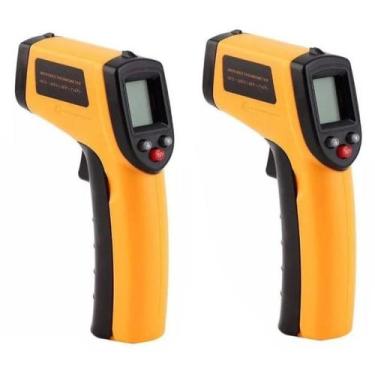 Imagem de kit com 2 Termometros Laser  Industrial 2 unid Infravermelho  Digital 