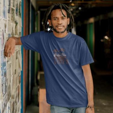 Imagem de Camiseta Masculina Casual polo Blu em Algodão do P ao EXG, Azul marinh