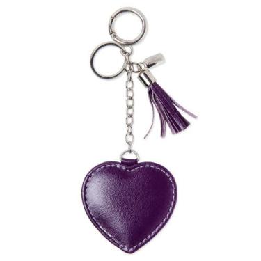Imagem de Chaveiro couro amor roxo - CELLWAY