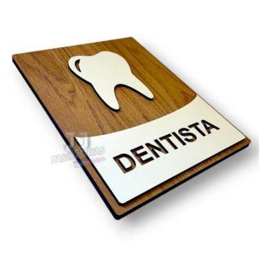 Imagem de Placa para consultório odontológico sala dentista mdf 3mm - JJ