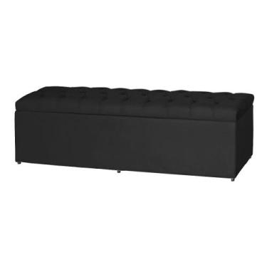 Imagem de Baú Imperatriz Captone Calçadeira Estofada Para Quarto Cama  138 cm - 
