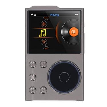 Imagem de Leitor de MP3 Com Bluetooth, Leitor de MP3 MP4 Portátil HiFi Sem Perdas DSD FLAC HD Com Tela HD de 2,4 Polegadas, Memória Integrada de 16 GB, Orifício de Som de 3,5 Mm