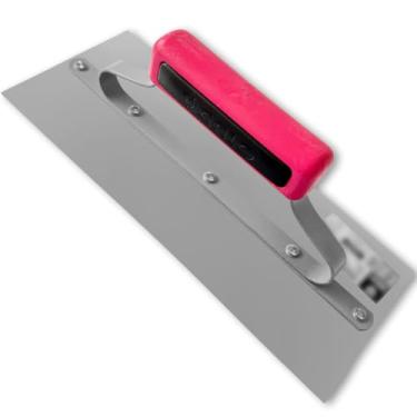 Imagem de Desempenadeira Galo Aço Temperado Cabo Fechado 290 X 120mm Para Efeitos Decorativos Massa Corrida Gesso Original P/Pedreiro - (305/05)