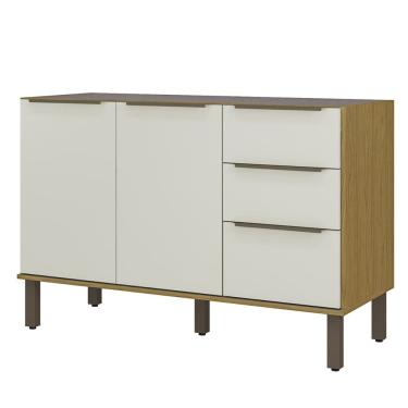 Imagem de Balcao Pia Sem Tampo 120 cm Vera BVE04 Marrocos Off White MXM