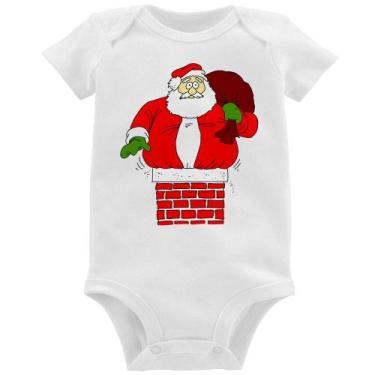 Imagem de Body Bebê Papai Noel Chaminé - Foca na Moda, Branco, GG
