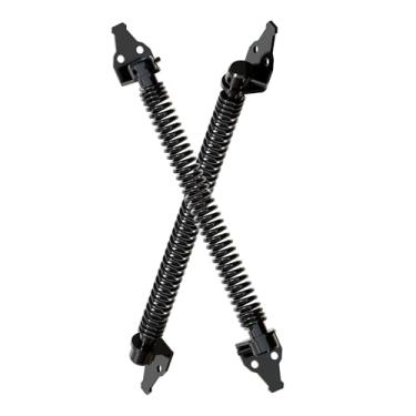 Imagem de DURIGID Molas de portão de 35,5 cm, porta externa com fechamento automático, fecho de portão automático, ajustável, ferragens para portão de controle de tensão para cerca de vinil de madeira mais