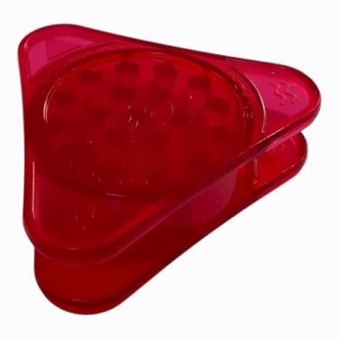 Imagem de Dichavador Squadafum Poli Grinder Esmurrugador Triangulo Desbelotador Resistente (Vermelho Poli Grinder)