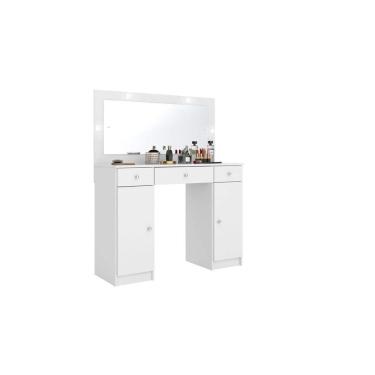 Imagem de Penteadeira Com Espelho Camarim Carisma Branco