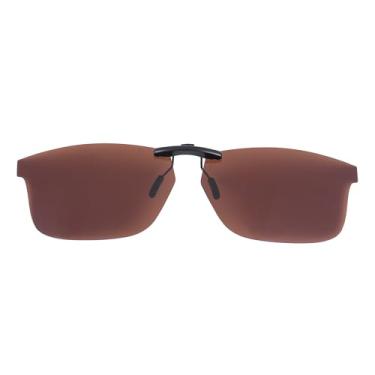 Imagem de Óculos de sol polarizados CLIP-ON para Oakley Ox8081 Plank 2.0, Marrom, 53 X 18