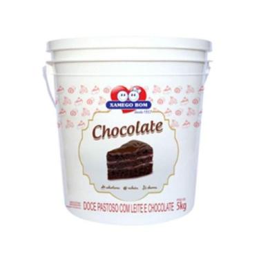 Imagem de Doce de leite xamego bom c/ chocolate balde 5 kg