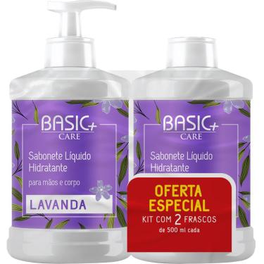 Imagem de Sabonete Líquido Basic+ Care Lavanda 500ml + Refil