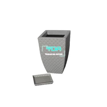 Imagem de Vaso para Plantas Coluna Quadrada Diamante, Número 1 (cimento)